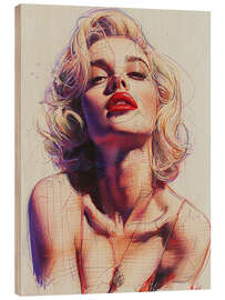 Obraz na drewnie Marilyn Monroe - Felipe Hora