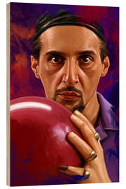 Hout print Jesus Quintana