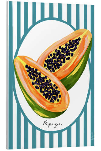 Cuadro de aluminio Papaya