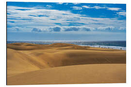 Alubild Dünen von Maspalomas mit Atlantik