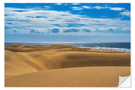 Wandsticker Dünen von Maspalomas mit Atlantik