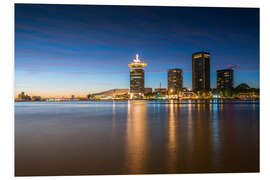 Hartschaumbild Moderne Architektur in Amsterdam, Niederlande