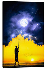 Canvas-taulu Painter who repaints night into day - Gen Z