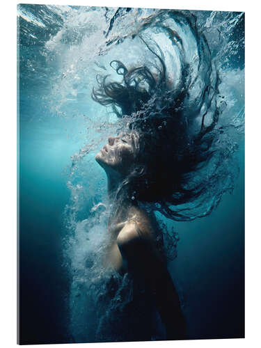 Stampa su vetro acrilico Beauty Underwater
