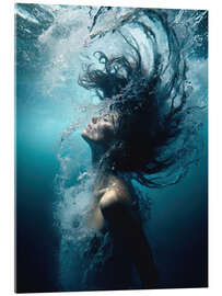 Tableau en verre acrylique Beauty Underwater - Silvio Schoisswohl