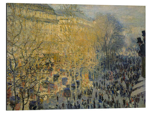Aluminiumsbilde Boulevard des Capucines in Paris, 1873