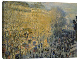 Canvas print Boulevard des Capucines in Paris, 1873 - Claude Monet