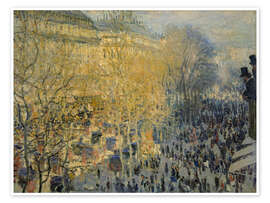 Poster Boulevard des Capucines in Paris, 1873