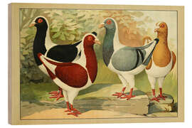 Holzbild Huhnschecke - Emil Schachtzabel
