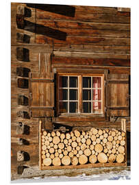 Hartschaumbild Weiler Einodsbach, Allgäuer Alpen, Bayern