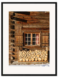 Gerahmter Kunstdruck Weiler Einodsbach, Allgäuer Alpen, Bayern