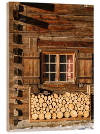 Tableau en bois Hamlet Einodsbach, Allgäu Alps, Bavaria - Jones &amp; Shimlock