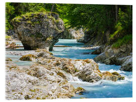 Quadro em acrílico Gorge of the Rissbach in the Karwendel Mountains, Bavaria II