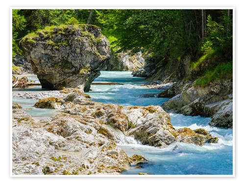 Poster Gorge of the Rissbach in the Karwendel Mountains, Bavaria II