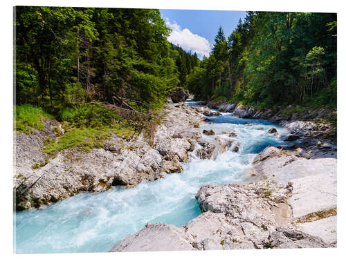 Quadro em acrílico Gorge of the Rissbach in the Karwendel Mountains, Bavaria I