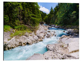 Alubild Schlucht des Rissbachs im Karwendelgebirge, Bayern I