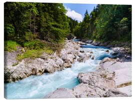 Tableau sur toile Gorge of the Rissbach in the Karwendel Mountains, Bavaria I - Jones &amp; Shimlock