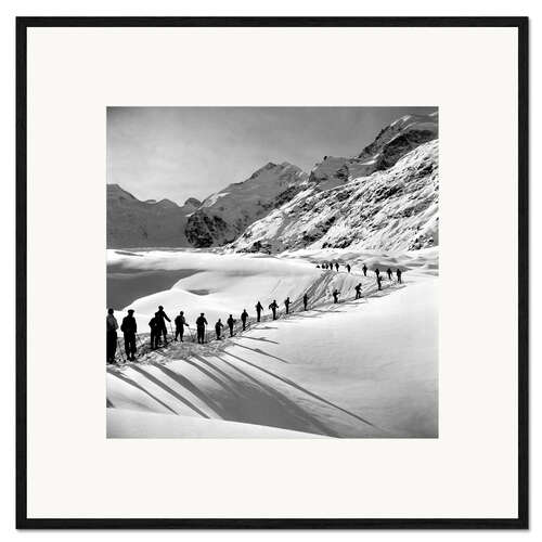 Framed art print Switzerland Ski Camp, 1941
