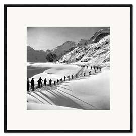 Framed art print Switzerland Ski Camp, 1941