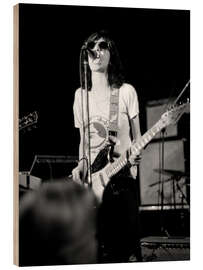 Hout print Patti Smith in concert, Zurich, 1976