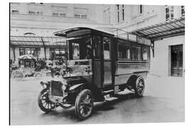 Alubild Schweizer Postautos, Bern, 1906