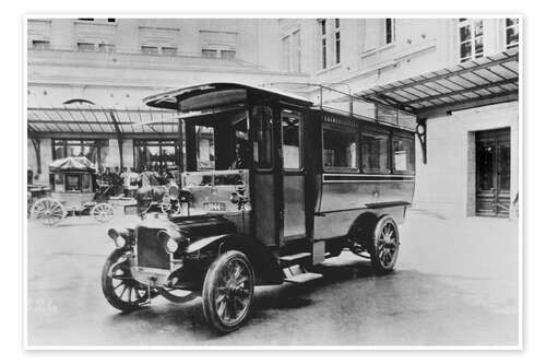 Poster Swiss Postbuses, Bern, 1906