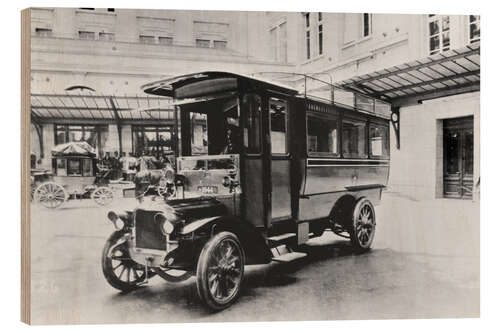 Trätavla Swiss Postbuses, Bern, 1906