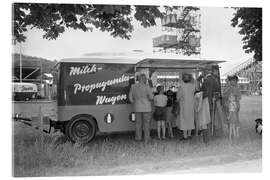 Acrylglasbild Milchwagen am Eidgenössischen Turnfest in Zürich, 1955