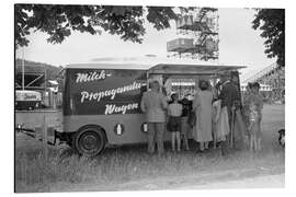 Cuadro de aluminio Milk wagon at the Eidgenössischer Turnfest in Zurich, 1955