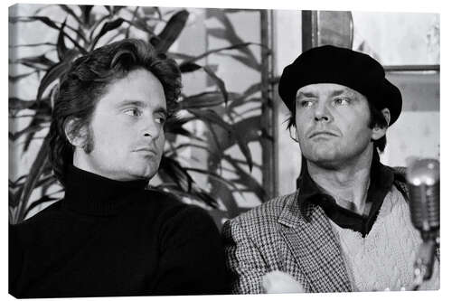 Quadro em tela Michael Douglas and Jack Nicholson in Zurich