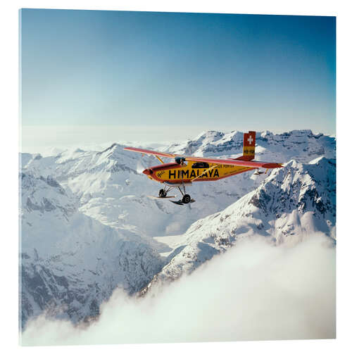Acrylic print Airplane "Yeti" of the Swiss Dhaulagiri expedition, 1960