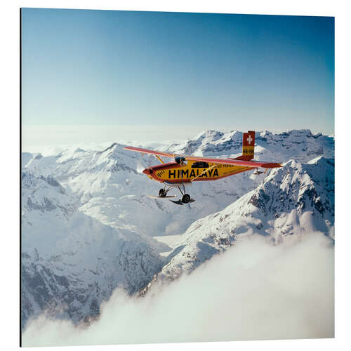 Stampa su alluminio Airplane "Yeti" of the Swiss Dhaulagiri expedition, 1960