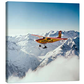 Canvas print Airplane "Yeti" of the Swiss Dhaulagiri expedition, 1960