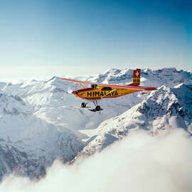 Magnettafel Flugzeug "Yeti" der Schweizer Dhaulagiri-Expedition, 1960