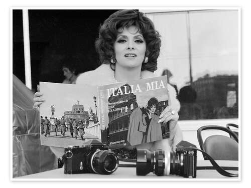 Póster Gina Lollobrigida, Italia mia, 1973
