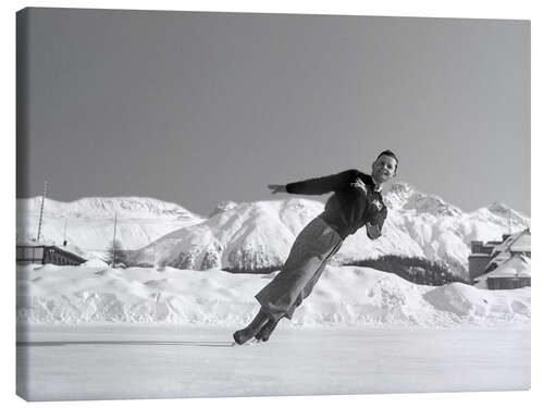 Stampa su tela Figure Skating, St. Moritz 1948