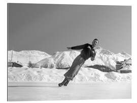 Quadro em plexi-alumínio Figure Skating, St. Moritz 1948