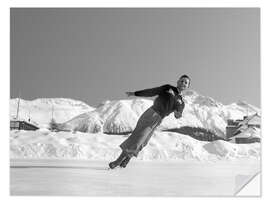 Sticker mural Figure Skating, St. Moritz 1948