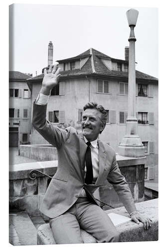 Lienzo Kirk Douglas in Switzerland