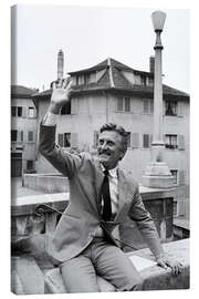 Lienzo Kirk Douglas in Switzerland