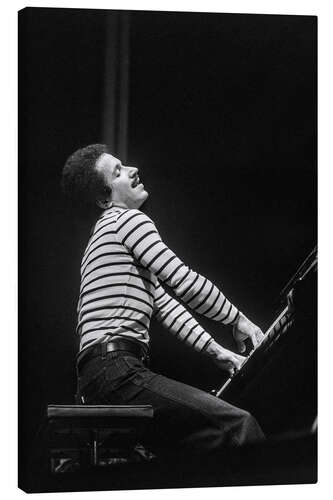 Canvas print Keith Jarrett performs in Zurich, Switzerland, 1977