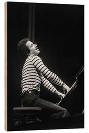 Tableau en bois Keith Jarrett performs in Zurich, Switzerland, 1977