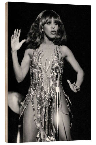 Cuadro de madera Tina Turner, Zurich, 1978