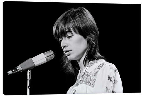 Tableau sur toile Francoise Hardy, Lausanne, 1970