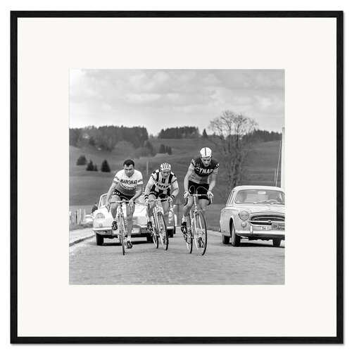 Framed art print Cyclists at the Tour de Romandie 1963