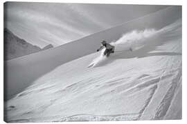 Lienzo Rudi Rominger skiing, 1940 - Vintage Ski Collection