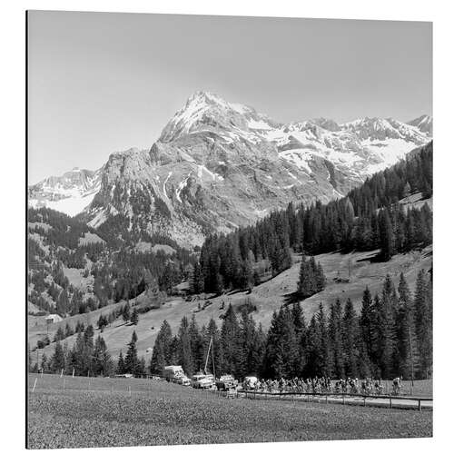 Aluminium print Cycling Tour De Romandie 1955