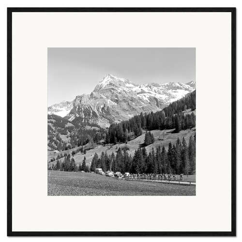 Framed art print Cycling Tour De Romandie 1955