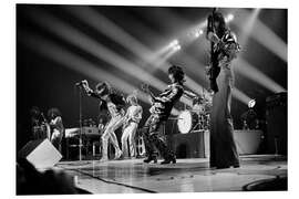 Foam board print Rolling Stones in concert, Bern Festhalle, 1975
