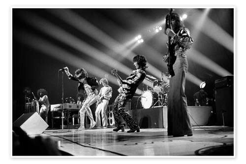 Poster Rolling Stones in concert, Bern Festhalle, 1975